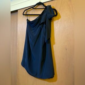 Olive Olivia Black Tie One-Shoulder Dress
